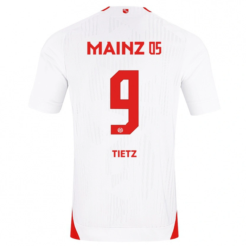 Danxen Heren Phillip Tietz #9 Wit Rood Geel Uitshirt Uittenue 2026/27 T-Shirt België