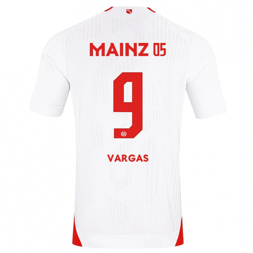 Danxen Heren Nayrobi Vargas #9 Wit Rood Geel Uitshirt Uittenue 2026/27 T-Shirt België