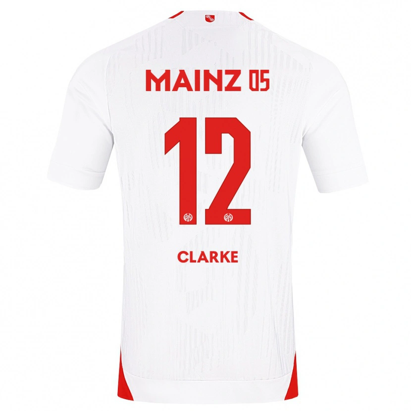 Danxen Heren Sarah Clarke #12 Wit Rood Geel Uitshirt Uittenue 2026/27 T-Shirt België