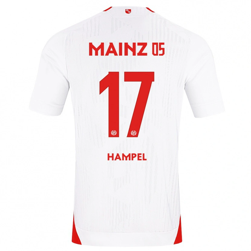 Danxen Heren Luca Hampel #17 Wit Rood Geel Uitshirt Uittenue 2026/27 T-Shirt België