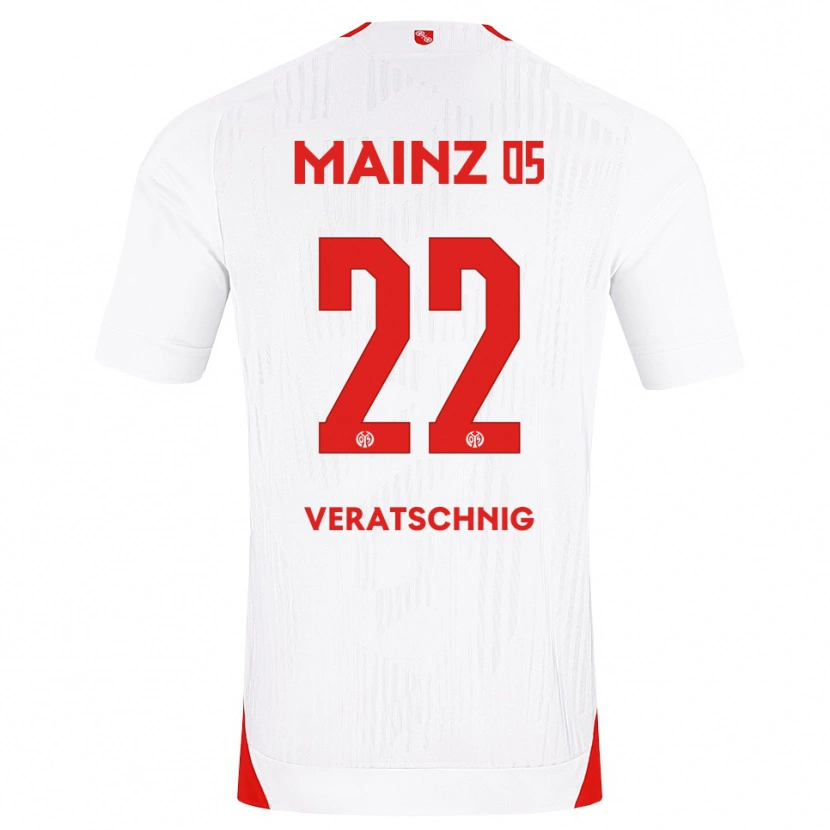 Danxen Heren Nikolas Veratschnig #22 Wit Rood Geel Uitshirt Uittenue 2026/27 T-Shirt België