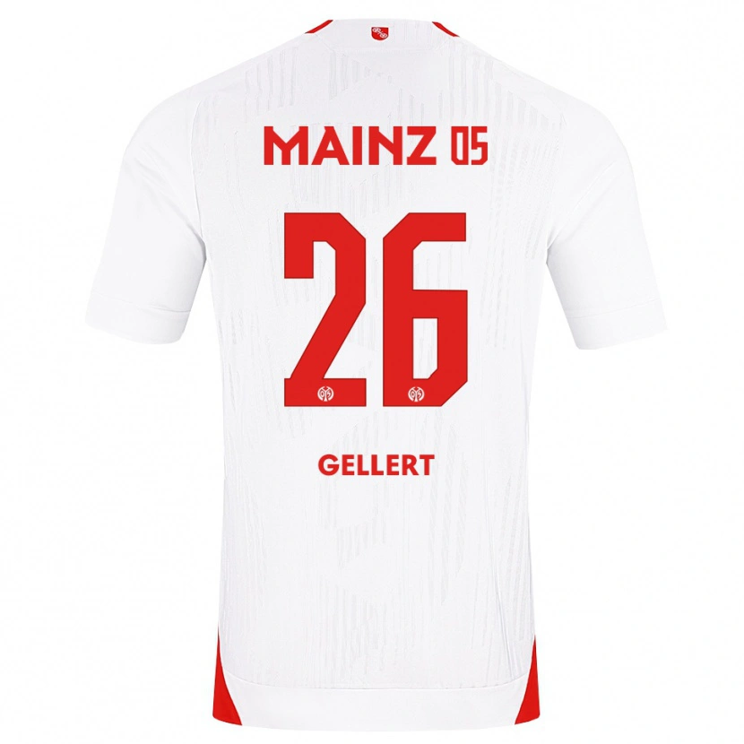 Danxen Heren Mona Gellert #26 Wit Rood Geel Uitshirt Uittenue 2026/27 T-Shirt België