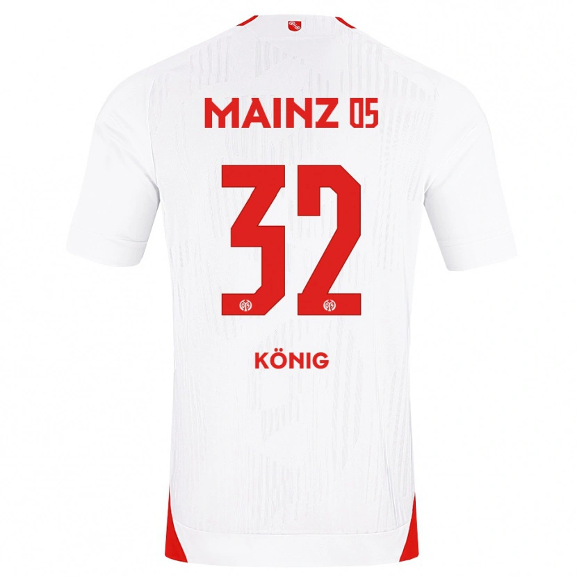 Danxen Heren Raúl König #32 Wit Rood Geel Uitshirt Uittenue 2026/27 T-Shirt België
