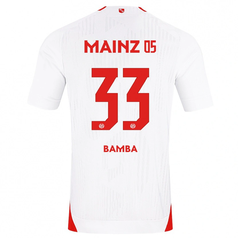 Danxen Heren Mokesse Bamba #33 Wit Rood Geel Uitshirt Uittenue 2026/27 T-Shirt België