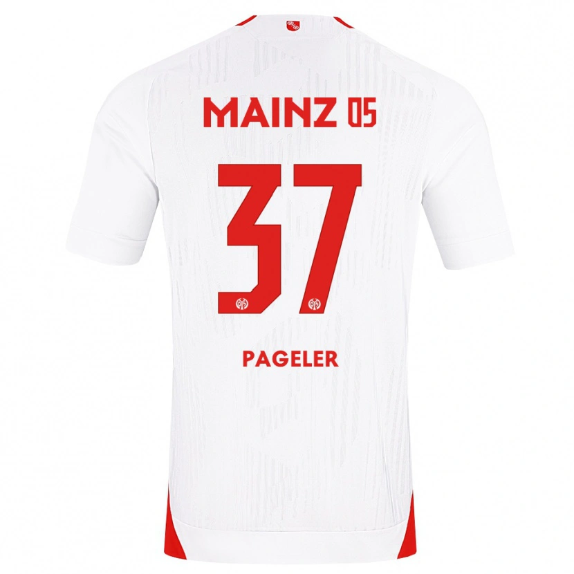 Danxen Heren Maja Pageler #37 Wit Rood Geel Uitshirt Uittenue 2026/27 T-Shirt België
