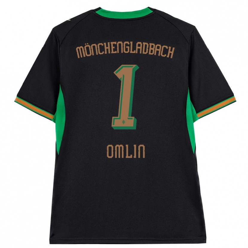 Danxen Heren Jonas Omlin #1 Zwart Oranje Groen Bruin Uitshirt Uittenue 2026/27 T-Shirt België