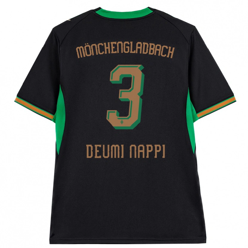 Danxen Heren Dimitrie Deumi Nappi #3 Zwart Oranje Groen Bruin Uitshirt Uittenue 2026/27 T-Shirt België