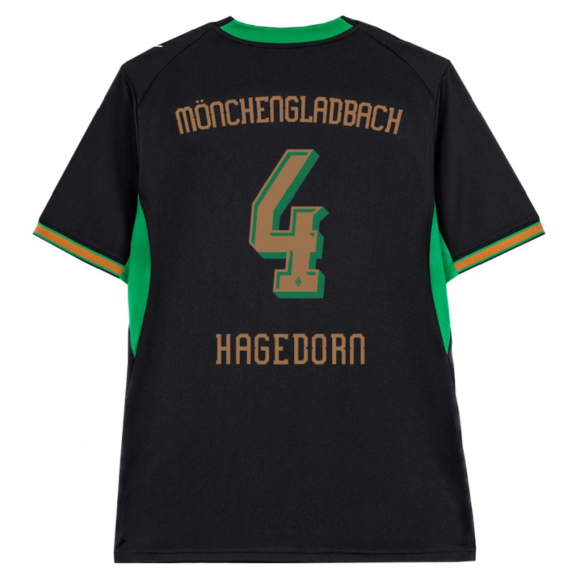 Danxen Heren Niels Hagedorn #4 Zwart Oranje Groen Bruin Uitshirt Uittenue 2026/27 T-Shirt België