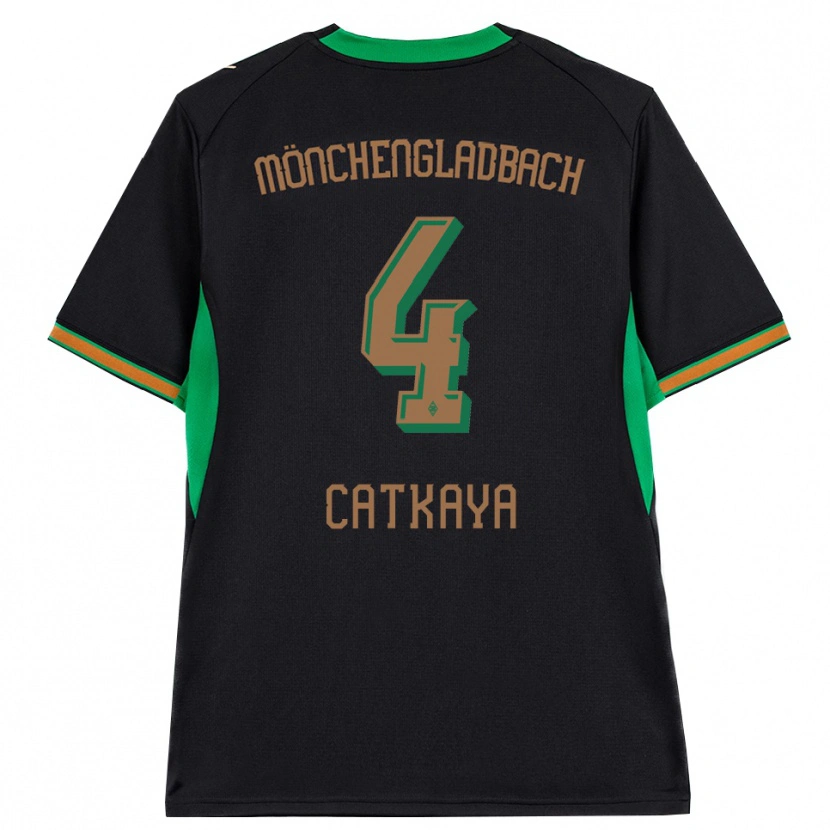 Danxen Heren Talha Catkaya #4 Zwart Oranje Groen Bruin Uitshirt Uittenue 2026/27 T-Shirt België