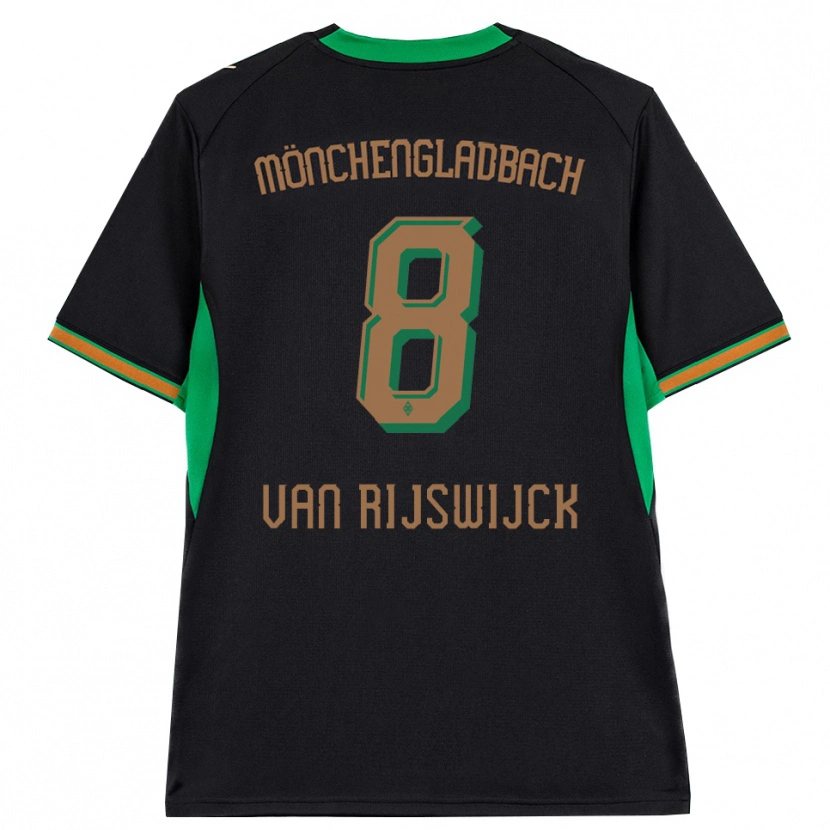 Danxen Heren Britt Van Rijswijck #8 Zwart Oranje Groen Bruin Uitshirt Uittenue 2026/27 T-Shirt België