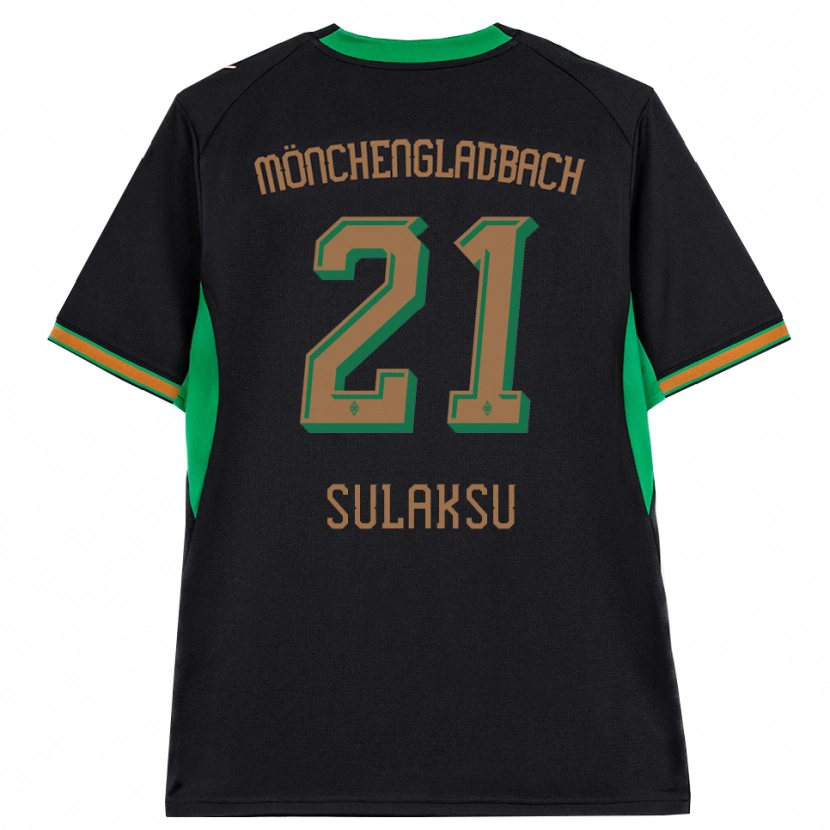 Danxen Heren Ozan Sulaksu #21 Zwart Oranje Groen Bruin Uitshirt Uittenue 2026/27 T-Shirt België