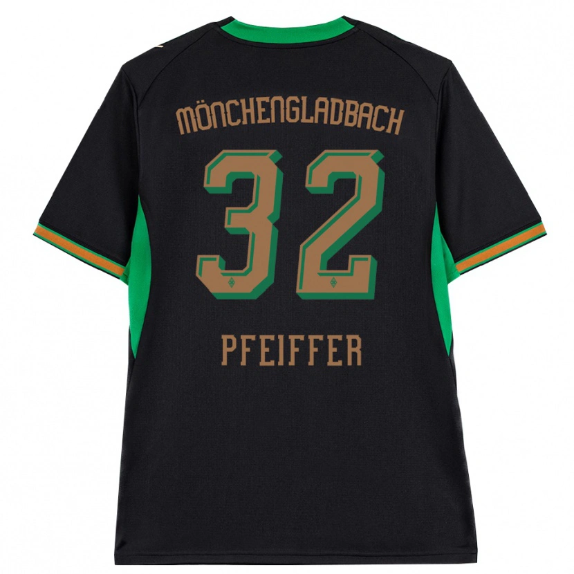 Danxen Heren Tim Pfeiffer #32 Zwart Oranje Groen Bruin Uitshirt Uittenue 2026/27 T-Shirt België