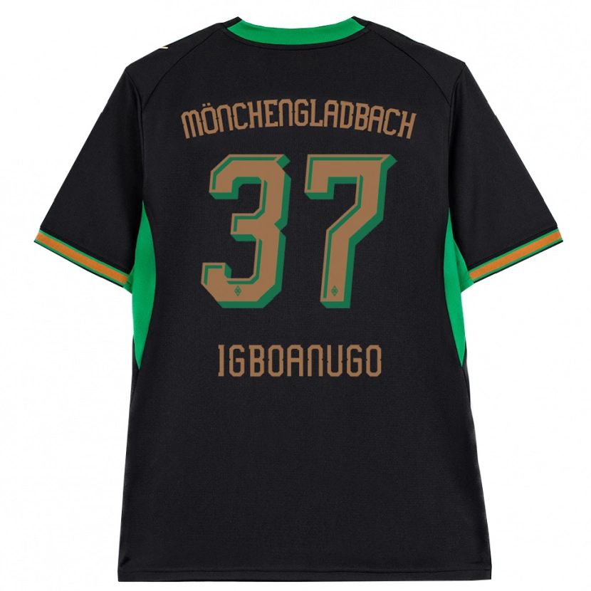 Danxen Heren David Igboanugo #37 Zwart Oranje Groen Bruin Uitshirt Uittenue 2026/27 T-Shirt België