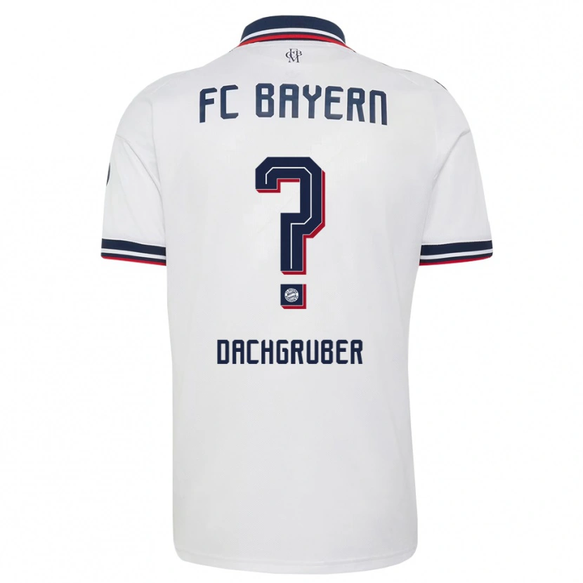 Danxen Heren Timo Dachgruber #0 Wit Grijs Rood Uitshirt Uittenue 2026/27 T-Shirt België