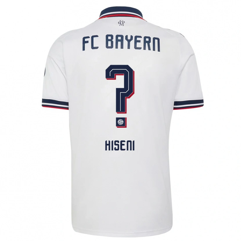 Danxen Heren Isuf Hiseni #0 Wit Grijs Rood Uitshirt Uittenue 2026/27 T-Shirt België