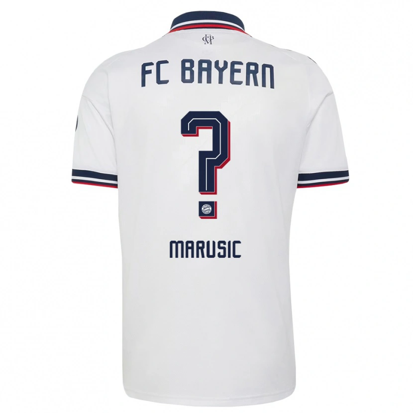 Danxen Heren Gabriel Marusic #0 Wit Grijs Rood Uitshirt Uittenue 2026/27 T-Shirt België