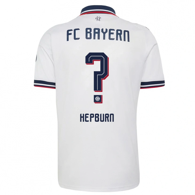 Danxen Heren Barry Hepburn #0 Wit Grijs Rood Uitshirt Uittenue 2026/27 T-Shirt België