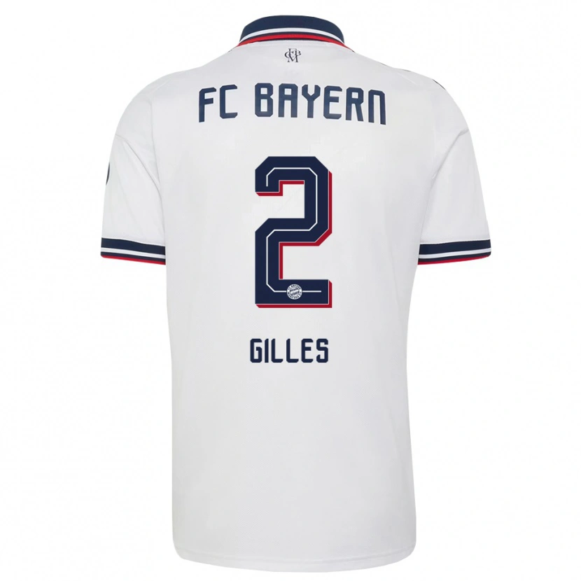Danxen Heren Vanessa Gilles #2 Wit Grijs Rood Uitshirt Uittenue 2026/27 T-Shirt België