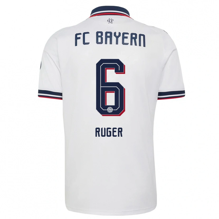Danxen Heren Kurt Ruger #6 Wit Grijs Rood Uitshirt Uittenue 2026/27 T-Shirt België