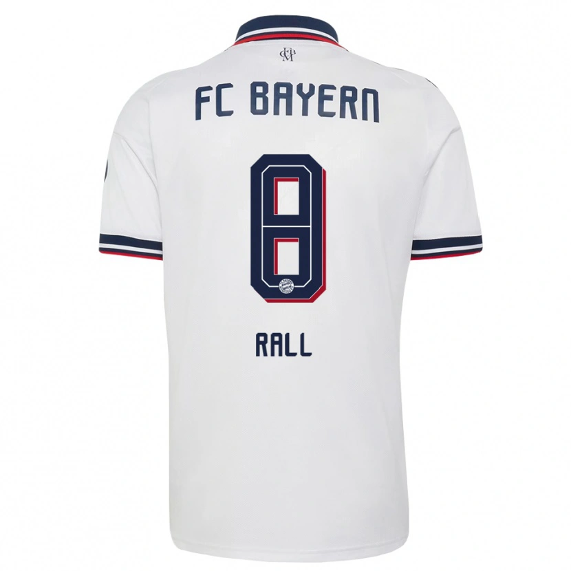 Danxen Heren Maximiliane Rall #8 Wit Grijs Rood Uitshirt Uittenue 2026/27 T-Shirt België