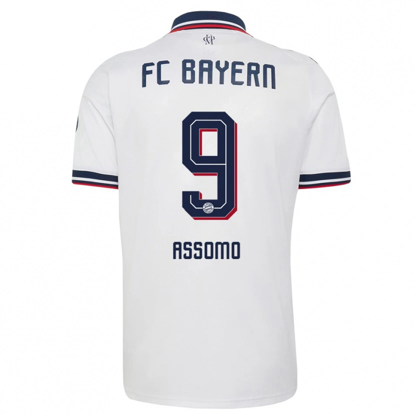 Danxen Heren Bastian Assomo #9 Wit Grijs Rood Uitshirt Uittenue 2026/27 T-Shirt België
