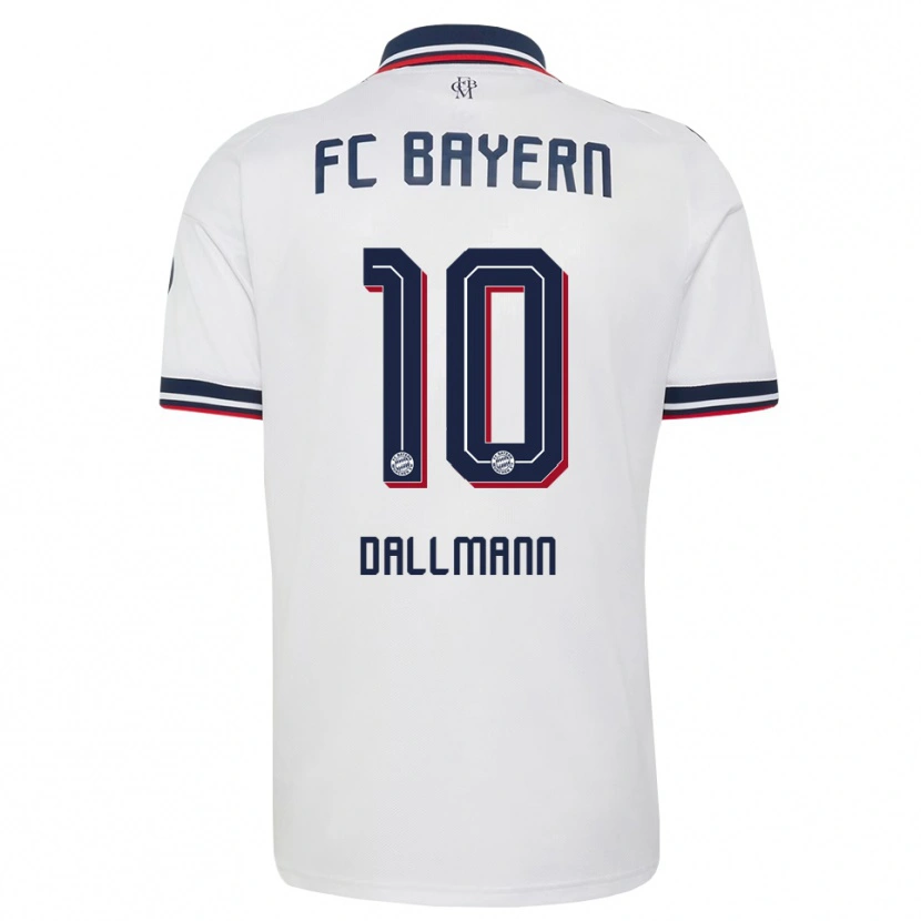 Danxen Heren Linda Dallmann #10 Wit Grijs Rood Uitshirt Uittenue 2026/27 T-Shirt België