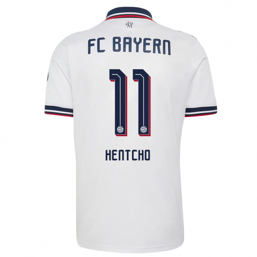 Danxen Heren Aristide Hentcho #11 Wit Grijs Rood Uitshirt Uittenue 2026/27 T-Shirt België