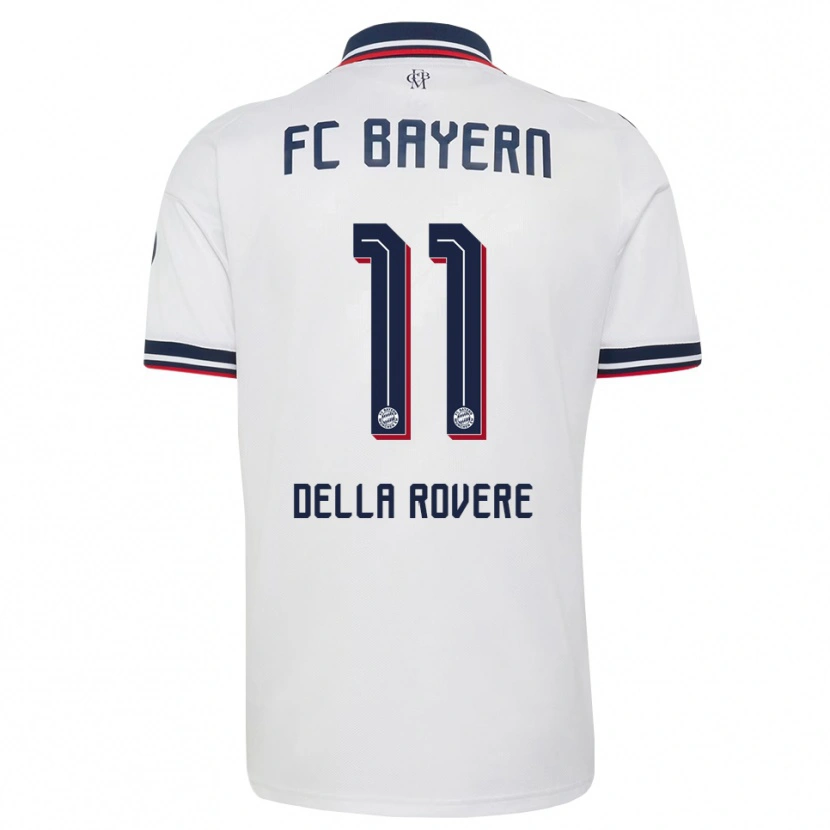 Danxen Heren Guido Della Rovere #11 Wit Grijs Rood Uitshirt Uittenue 2026/27 T-Shirt België