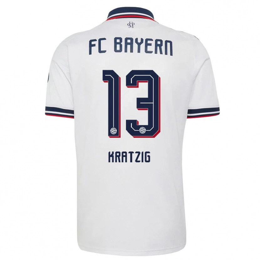 Danxen Heren Frans Kratzig #13 Wit Grijs Rood Uitshirt Uittenue 2026/27 T-Shirt België