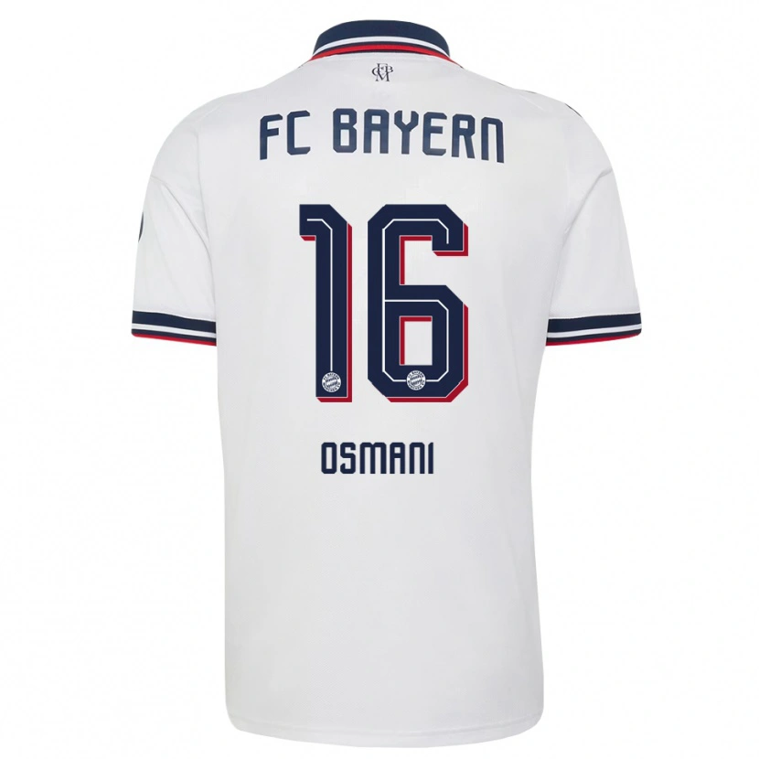 Danxen Heren Erblin Osmani #16 Wit Grijs Rood Uitshirt Uittenue 2026/27 T-Shirt België