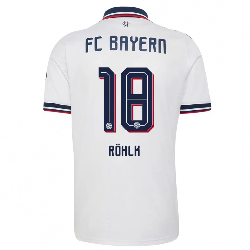 Danxen Heren Jona Röhlk #18 Wit Grijs Rood Uitshirt Uittenue 2026/27 T-Shirt België