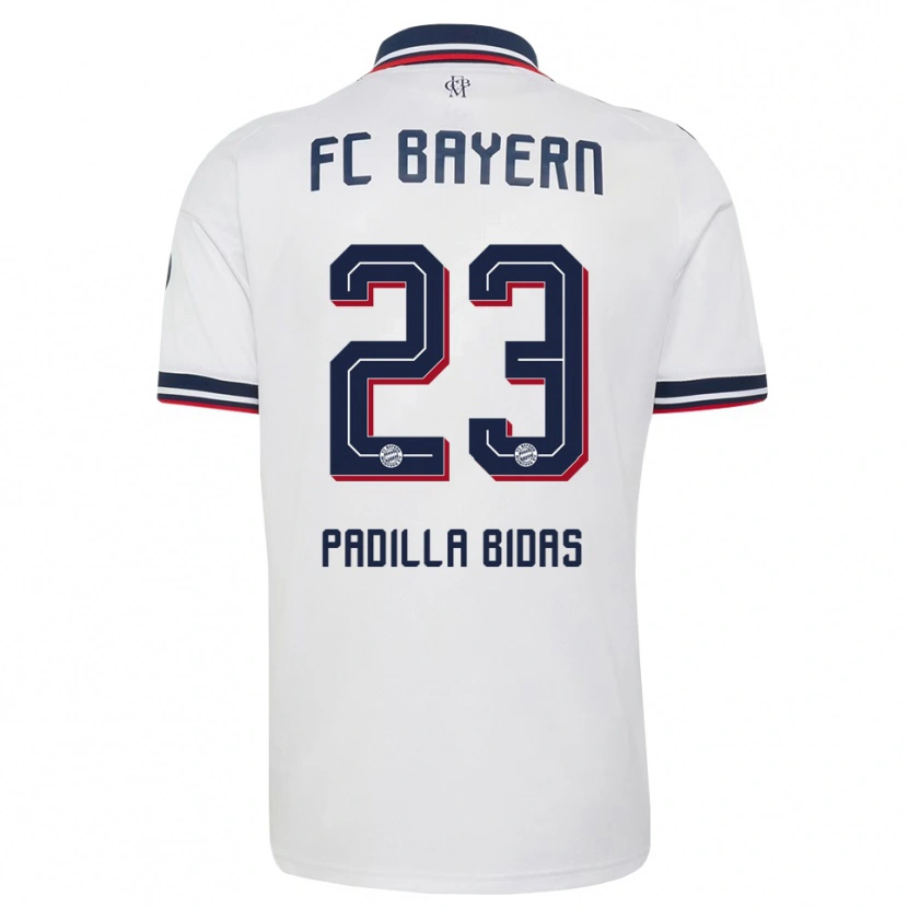 Danxen Heren Natalia Padilla #23 Wit Grijs Rood Uitshirt Uittenue 2026/27 T-Shirt België