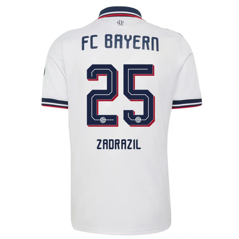 Danxen Heren Sarah Zadrazil #25 Wit Grijs Rood Uitshirt Uittenue 2026/27 T-Shirt België