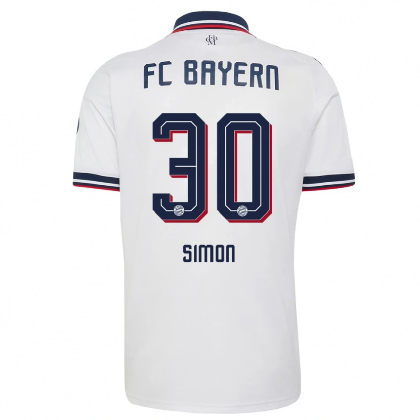 Danxen Heren Carolin Simon #30 Wit Grijs Rood Uitshirt Uittenue 2026/27 T-Shirt België