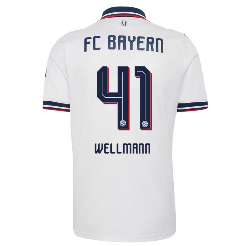 Danxen Heren Anna Wellmann #41 Wit Grijs Rood Uitshirt Uittenue 2026/27 T-Shirt België