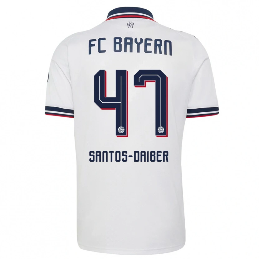 Danxen Heren David Santos Daiber #47 Wit Grijs Rood Uitshirt Uittenue 2026/27 T-Shirt België