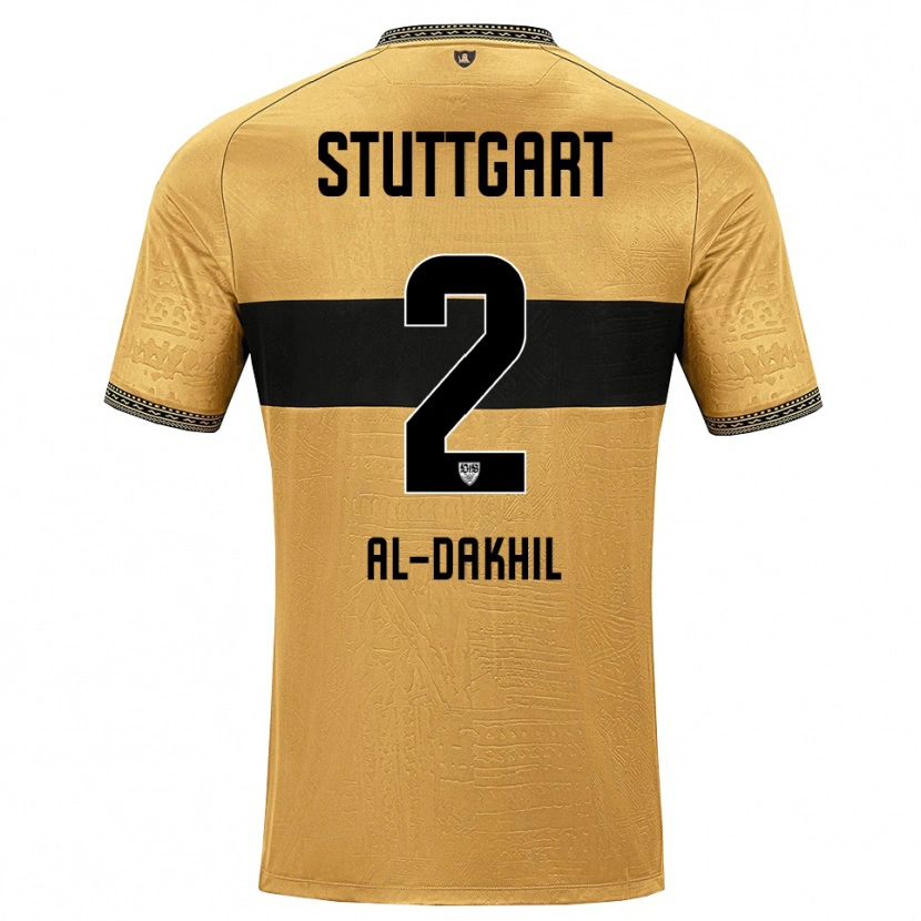 Danxen Heren Ameen Al-Dakhil #2 Bruin Zwart Wit Uitshirt Uittenue 2026/27 T-Shirt België