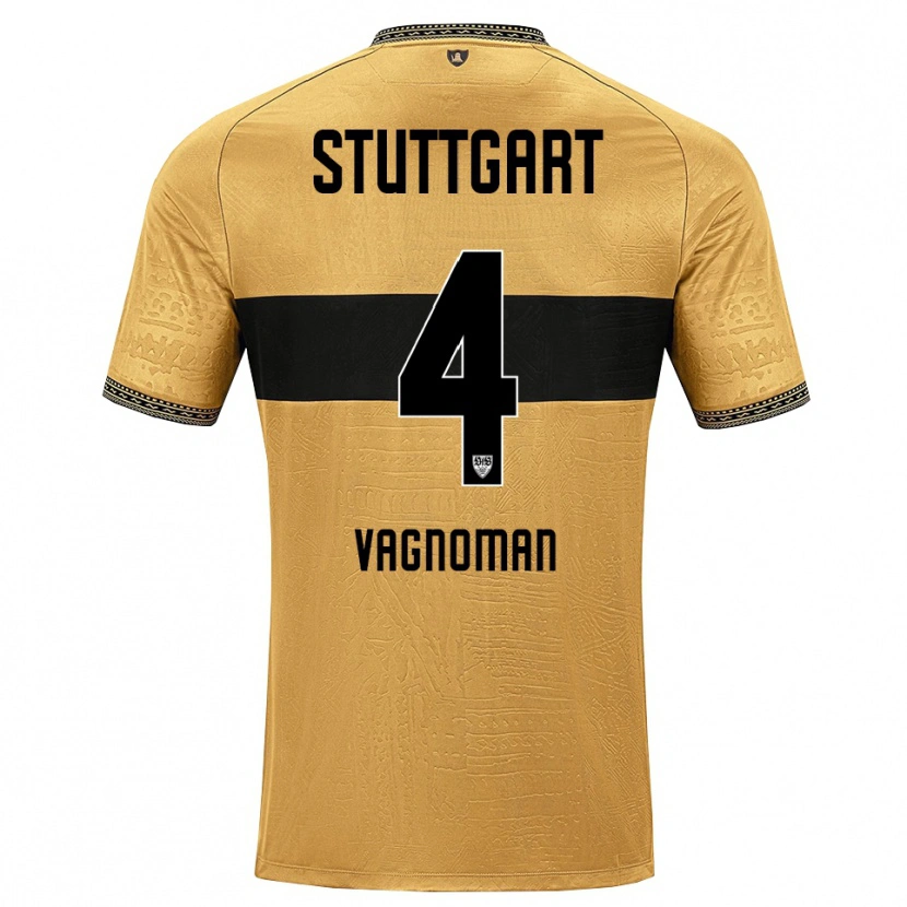 Danxen Heren Josha Vagnoman #4 Bruin Zwart Wit Uitshirt Uittenue 2026/27 T-Shirt België
