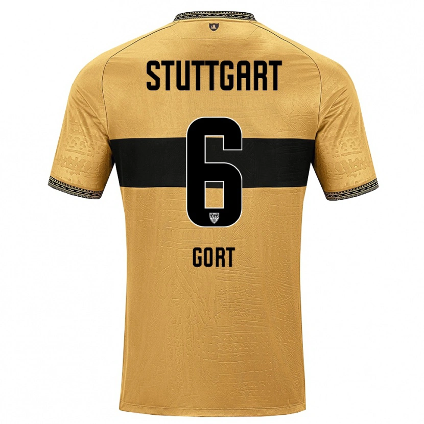 Danxen Heren Felix Gort #6 Bruin Zwart Wit Uitshirt Uittenue 2026/27 T-Shirt België