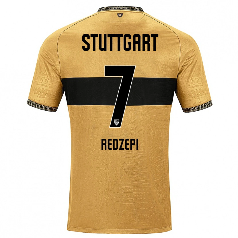 Danxen Heren Dafina Redzepi #7 Bruin Zwart Wit Uitshirt Uittenue 2026/27 T-Shirt België
