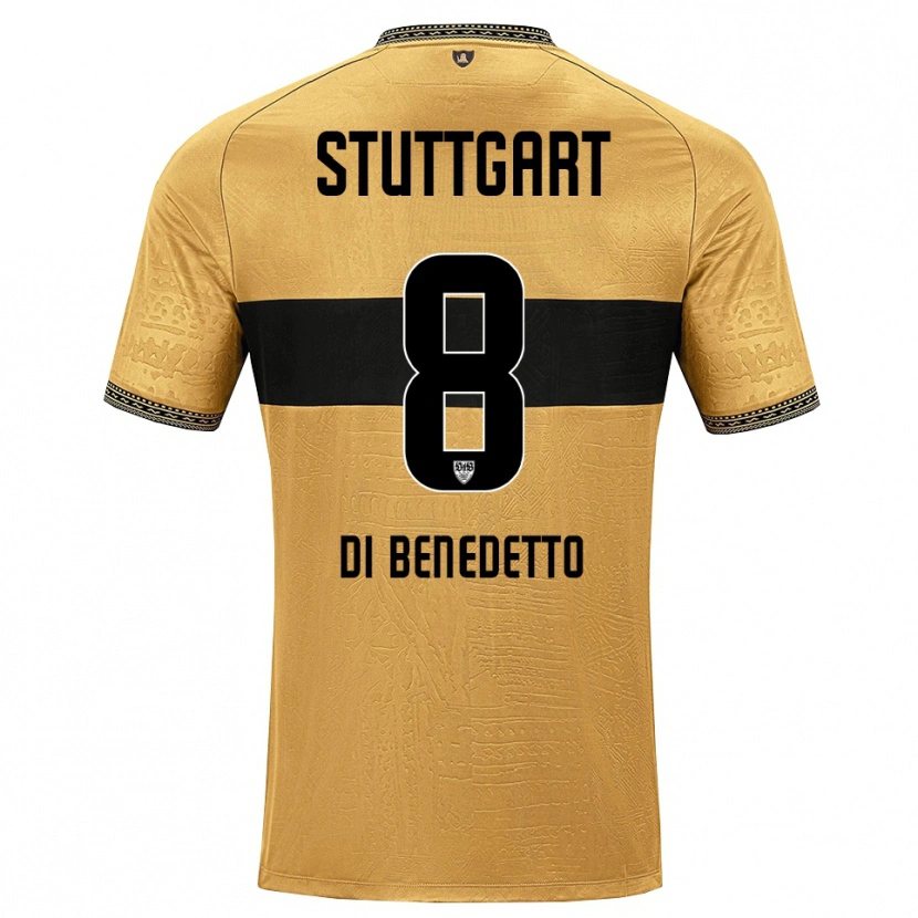 Danxen Heren Massimo Di Benedetto #8 Bruin Zwart Wit Uitshirt Uittenue 2026/27 T-Shirt België