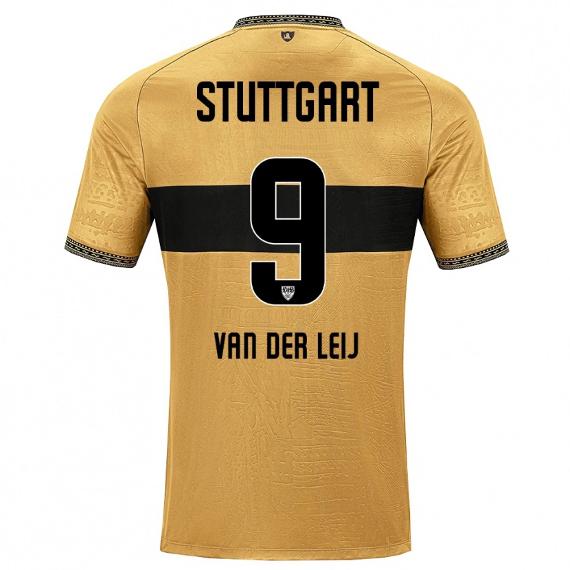 Danxen Heren Tim Van Der Leij #9 Bruin Zwart Wit Uitshirt Uittenue 2026/27 T-Shirt België