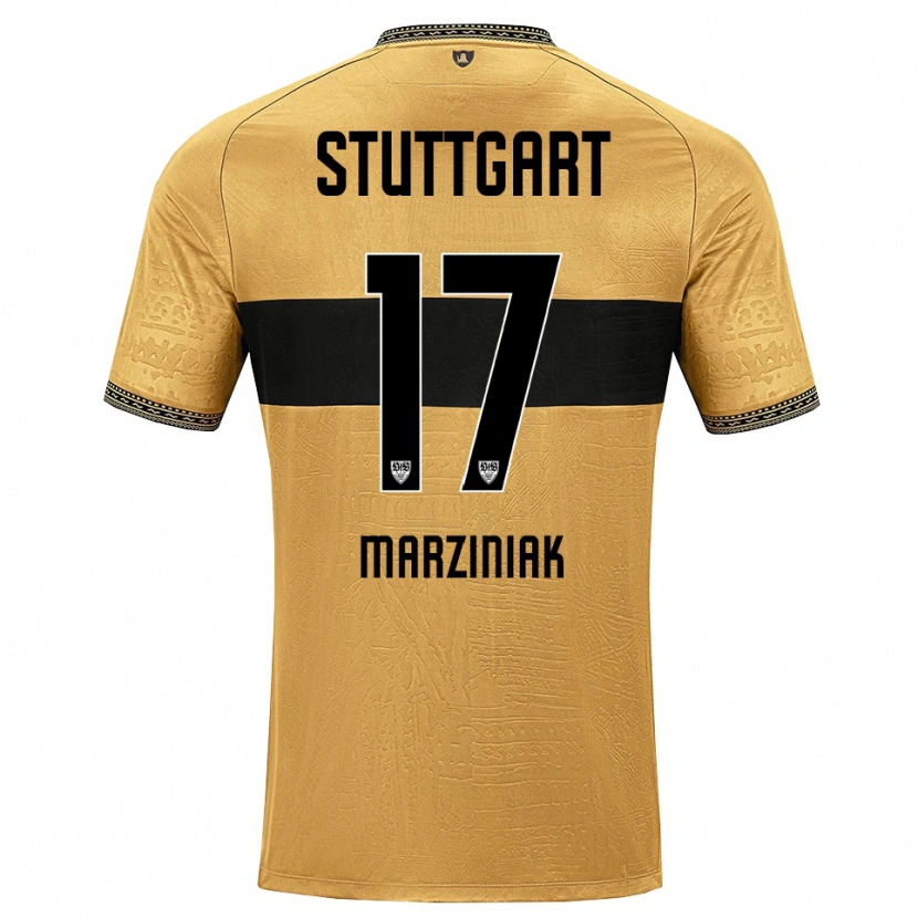 Danxen Heren Chiara Marziniak #17 Bruin Zwart Wit Uitshirt Uittenue 2026/27 T-Shirt België
