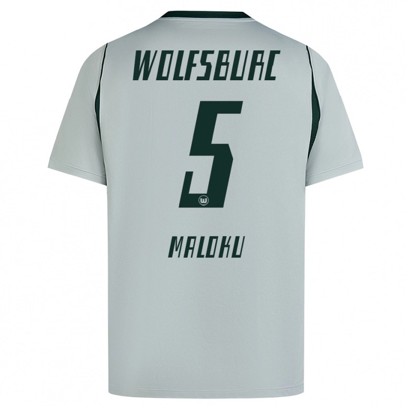 Danxen Heren Enuar Maloku #5 Grijs Groen Uitshirt Uittenue 2026/27 T-Shirt België