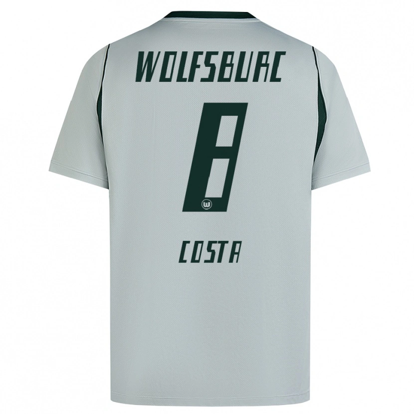 Danxen Heren Jesse Costa #8 Grijs Groen Uitshirt Uittenue 2026/27 T-Shirt België