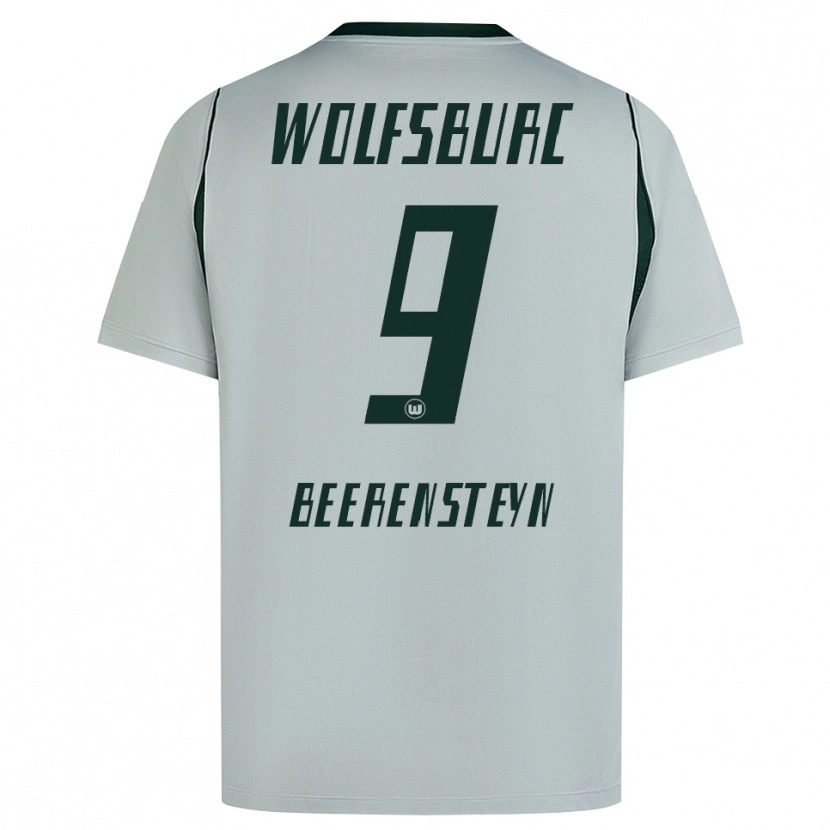 Danxen Heren Lineth Beerensteyn #9 Grijs Groen Uitshirt Uittenue 2026/27 T-Shirt België