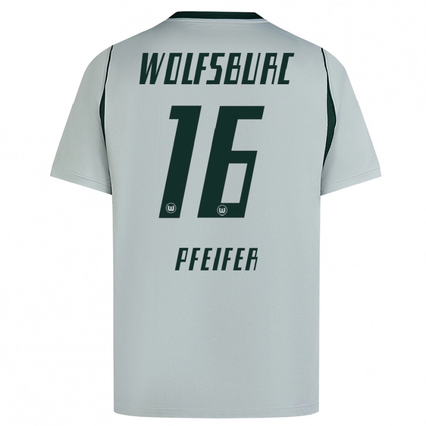Danxen Heren Leo Pfeifer #16 Grijs Groen Uitshirt Uittenue 2026/27 T-Shirt België
