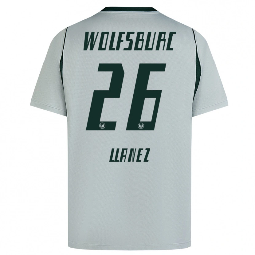 Danxen Heren Ulysses Llanez #26 Grijs Groen Uitshirt Uittenue 2026/27 T-Shirt België