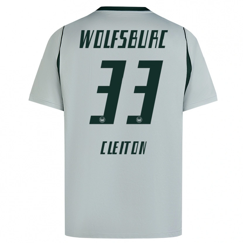 Danxen Heren Cleiton Santana Dos Santos #33 Grijs Groen Uitshirt Uittenue 2026/27 T-Shirt België