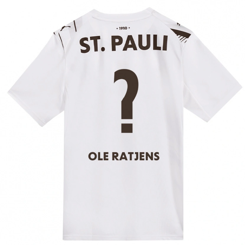 Danxen Heren Sven Ole Ratjens #0 Cafe Wit Rood Uitshirt Uittenue 2026/27 T-Shirt België